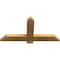 Ekena Millwork Eugene Rough Sawn Timber Gable Bracket, Western Red Cedar, 36"W x 18"H x 2"D x 4"F, 12/12 Pitch GBW036X18X0204EUG00RWR - alternate 2